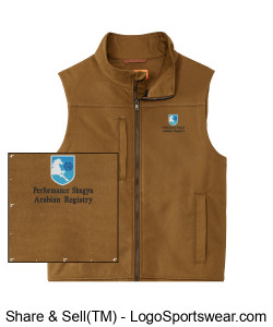 CornerStone® Mens Duck Bonded Soft Shell Vest Design Zoom